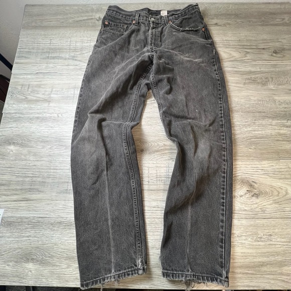 Levi's Other - Levi's 550 Jeans Mens 34x32 Faded Black Relaxed Fit Tapered Vintage 90s Denim